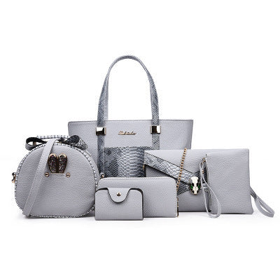 5 Pc. Fashion Handbag With Shoulder Bag