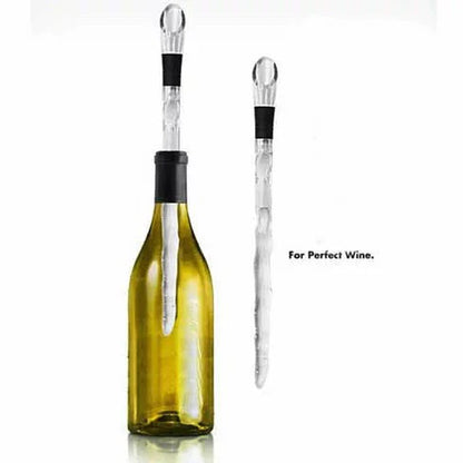 Winecicle - the Wine Chiller Icicle Stick and Built in Aerator