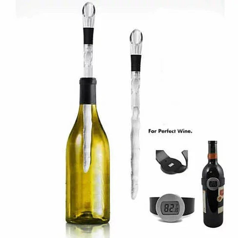 Winecicle - the Wine Chiller Icicle Stick and Built in Aerator