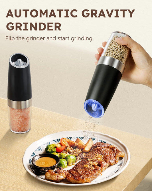 Gravity Electric Salt And Pepper Grinder Set