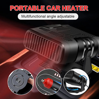 Car Heater 12V/24V 120W 200W Portable Auto Heater 2 in 1 Electric Cooling Heating Fan Auto Windshield Defroster Demister Heater