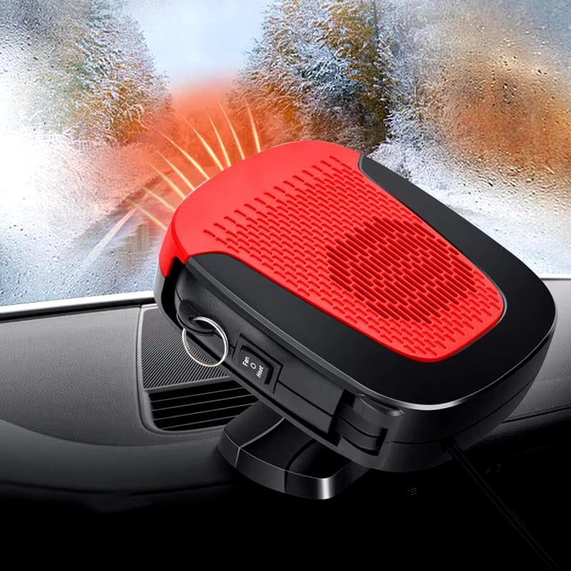 12V 150W Portable Car Heater 2-In-1 Car Cooling and Heating Windshield Defogger Defroster & Heater Current Limiting Line