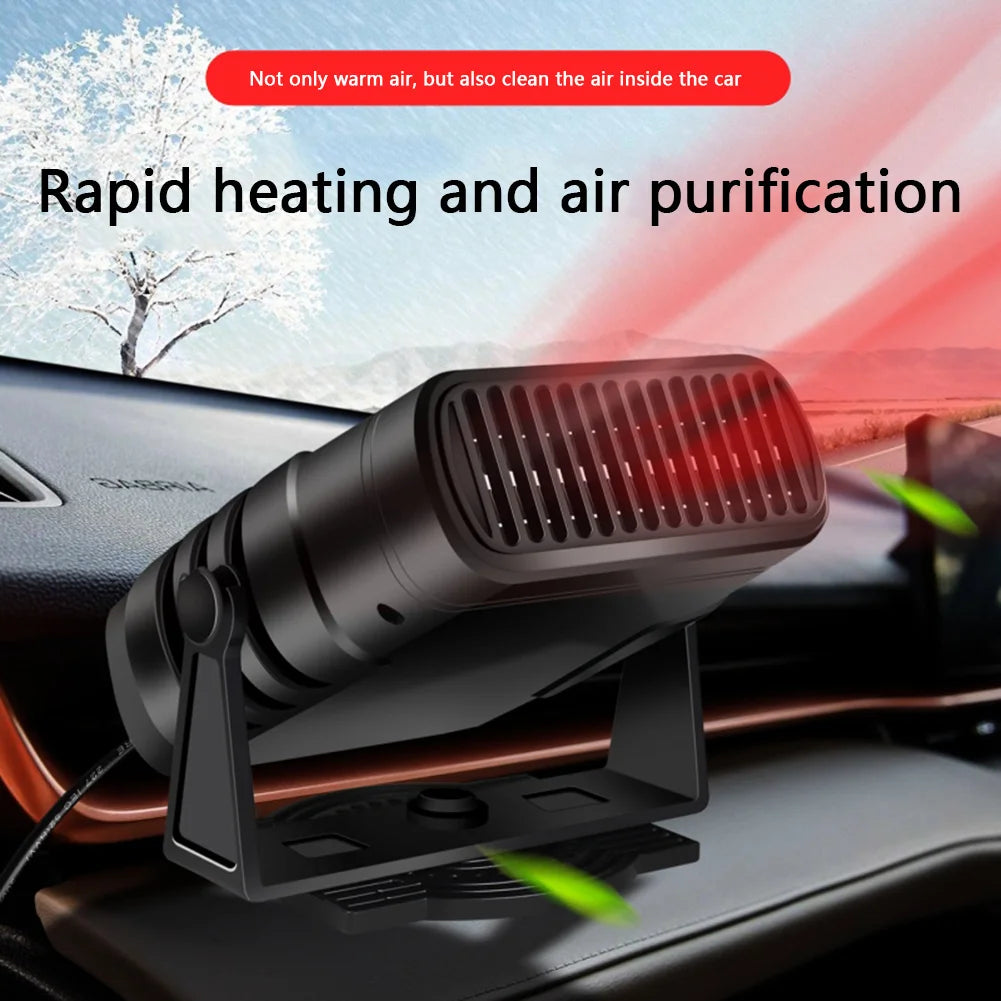 Car Heater 12V/24V 120W 200W Portable Auto Heater 2 in 1 Electric Cooling Heating Fan Auto Windshield Defroster Demister Heater