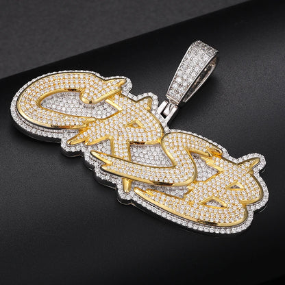 High Quality Styles Letter Pendant Silver 925 Moissanite