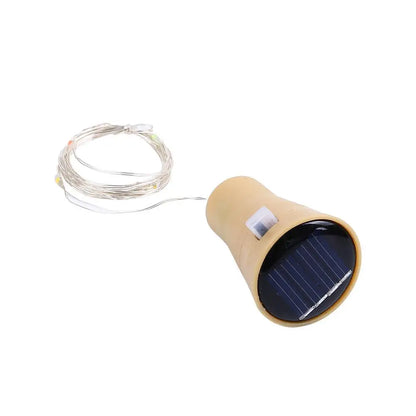 Solar Cork Led Copper Wire Bottle Lights Outdoor Garden Lamp