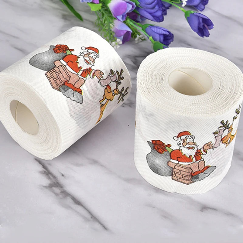 Santa Claus Bath Toilet Paper Roll, Xmas Decor( Fancy TP)