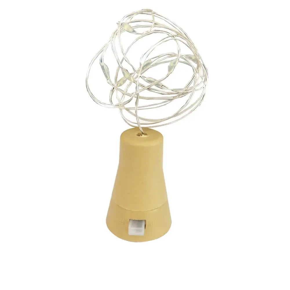 Solar Cork Led Copper Wire Bottle Lights Outdoor Garden Lamp