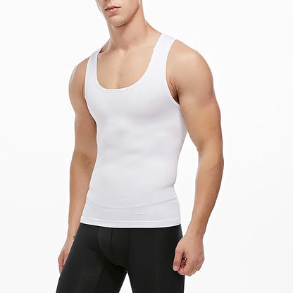 Men's Slimming Body Shaper Corset Vest Shirt Compression Abdomen Tummy Belly Control Waist Cincher Slimming Underwear Dropship