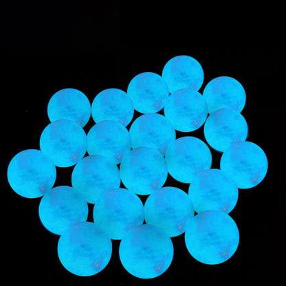 35mm Blue Luminous Quartz Crystal Sphere Ball Glow In The Dark Stone Glowing Stone For Halloween Accessories 1pcs