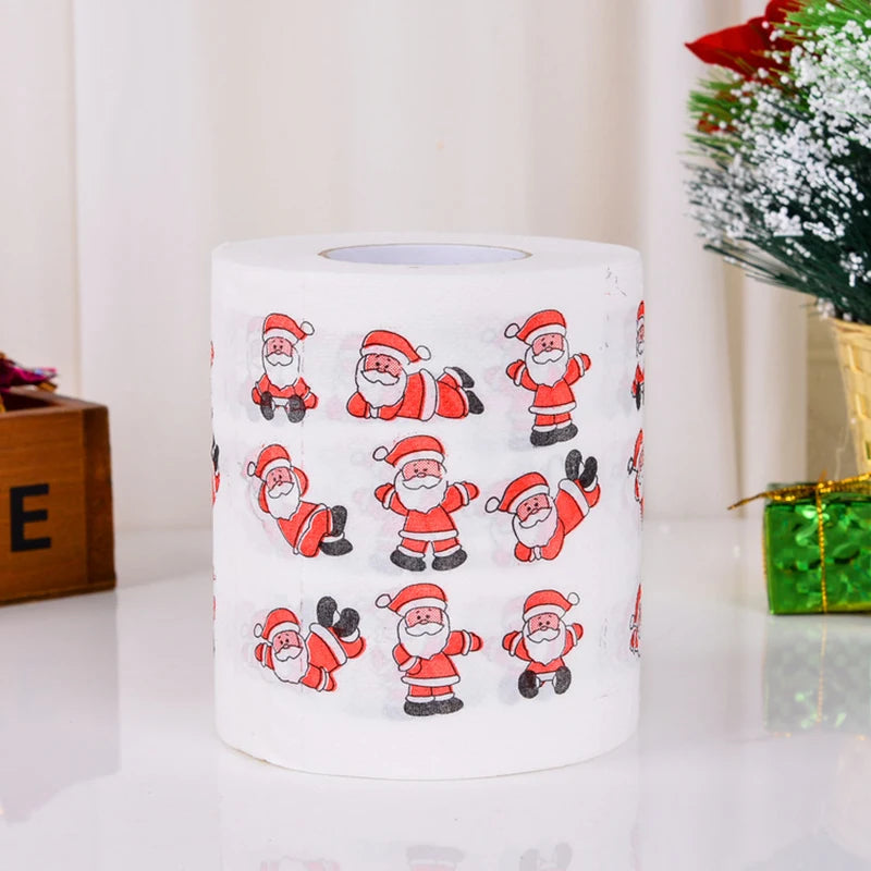 Santa Claus Bath Toilet Paper Roll, Xmas Decor( Fancy TP)