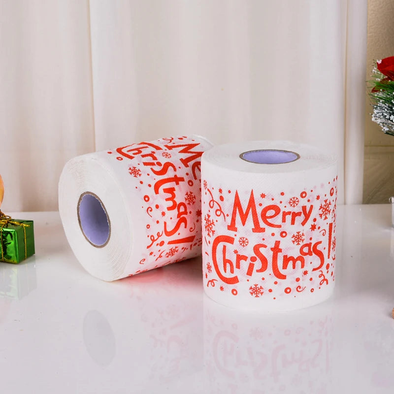 Santa Claus Bath Toilet Paper Roll, Xmas Decor( Fancy TP)