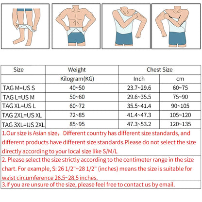 Men's Slimming Body Shaper Corset Vest Shirt Compression Abdomen Tummy Belly Control Waist Cincher Slimming Underwear Dropship