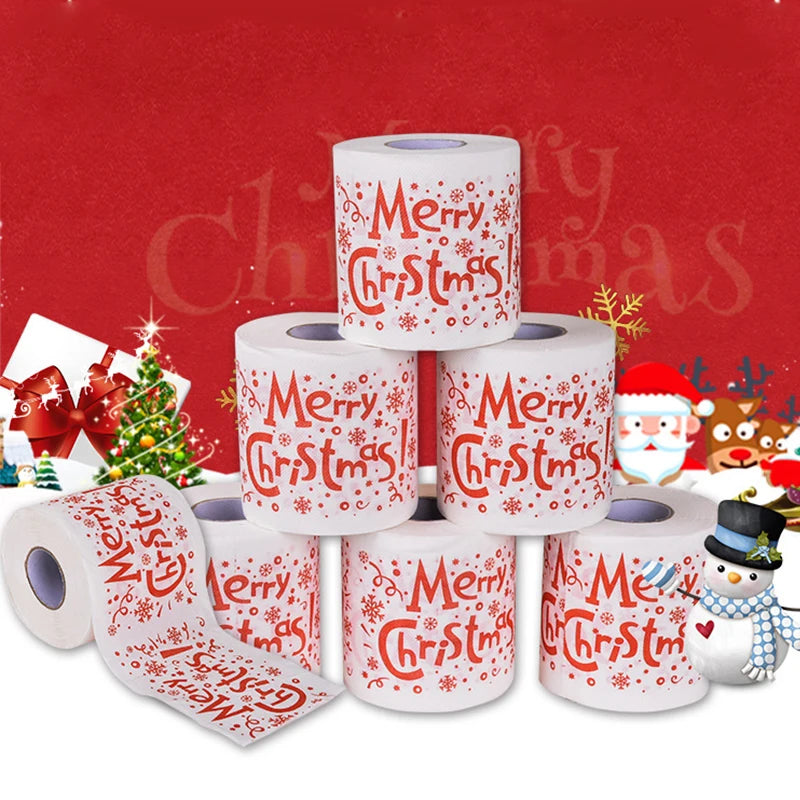 Santa Claus Bath Toilet Paper Roll, Xmas Decor( Fancy TP)