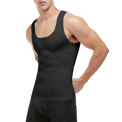 Men's Slimming Body Shaper Corset Vest Shirt Compression Abdomen Tummy Belly Control Waist Cincher Slimming Underwear Dropship