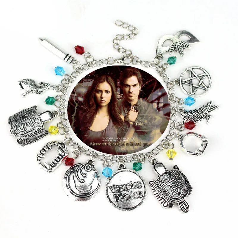 TV The Vampire Diaries Pendants Bangle Bracelet