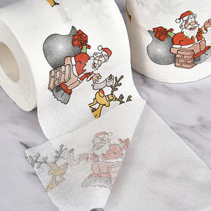 Santa Claus Bath Toilet Paper Roll, Xmas Decor( Fancy TP)