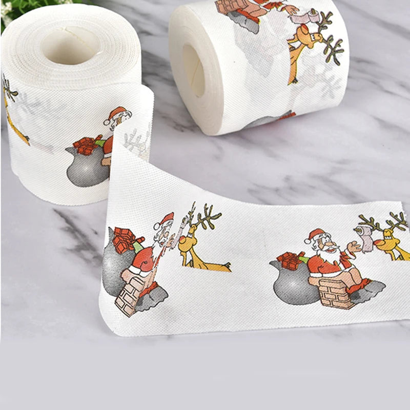 Santa Claus Bath Toilet Paper Roll, Xmas Decor( Fancy TP)