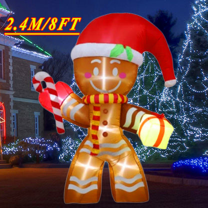 Outdoor Christmas Decoration Built-in LED Lights Inflatable Toys Xmas New Year Indoor Props Home Party Gift Yard Garden Decors