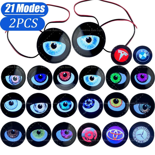 Headlight lens dynamic demon eye Bifocal lens