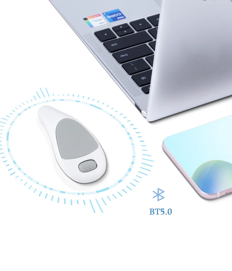 Mini Wireless Bluetooth Mouse Remote Control Rechargeable Type-C