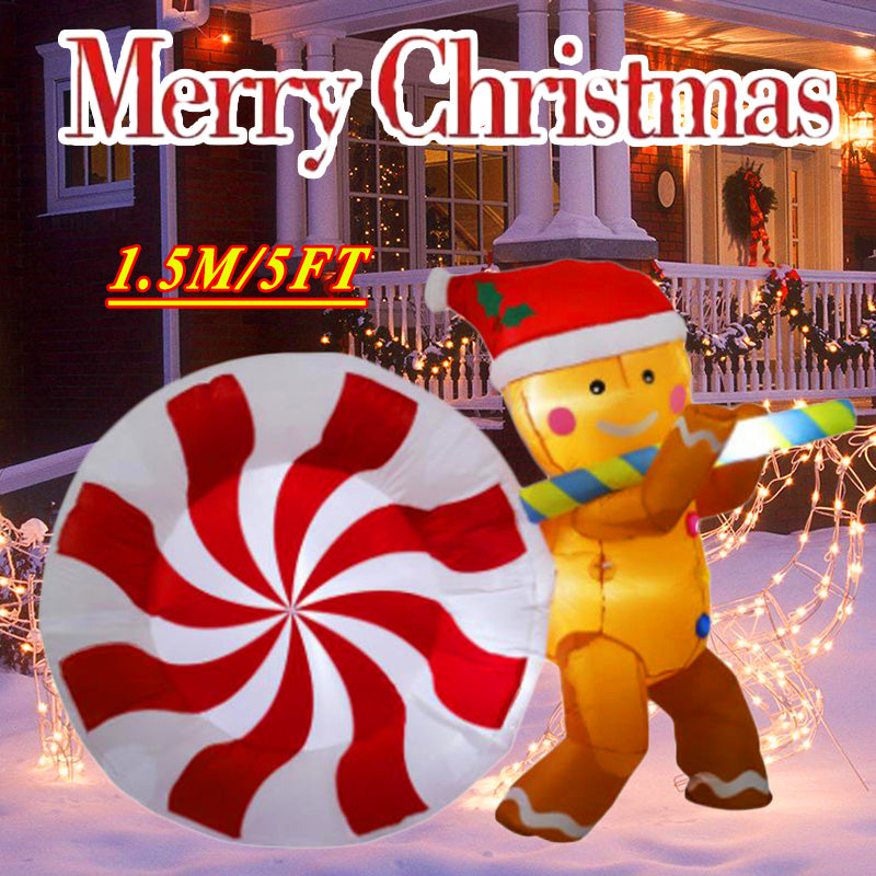 Outdoor Christmas Decoration Built-in LED Lights Inflatable Toys Xmas New Year Indoor Props Home Party Gift Yard Garden Decors