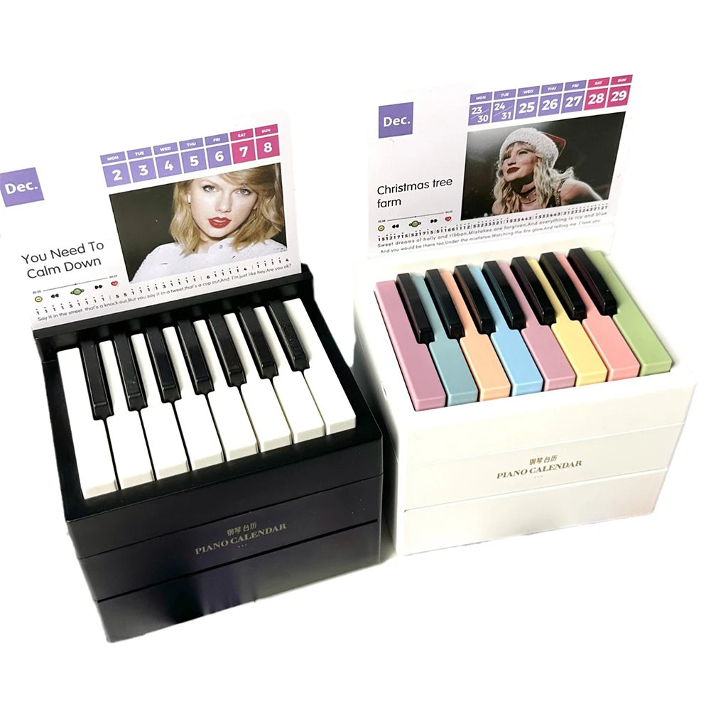 Taylor Swift Piano w. 2024 Calendar and (Playable) Aesthetic 15 Keys Piano