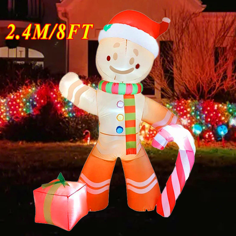 Outdoor Christmas Decoration Built-in LED Lights Inflatable Toys Xmas New Year Indoor Props Home Party Gift Yard Garden Decors