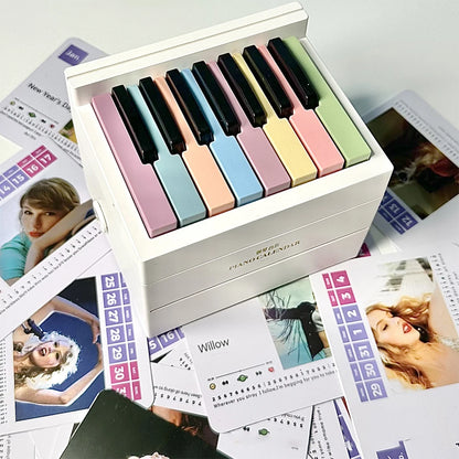 Taylor Swift Piano w. 2024 Calendar and (Playable) Aesthetic 15 Keys Piano