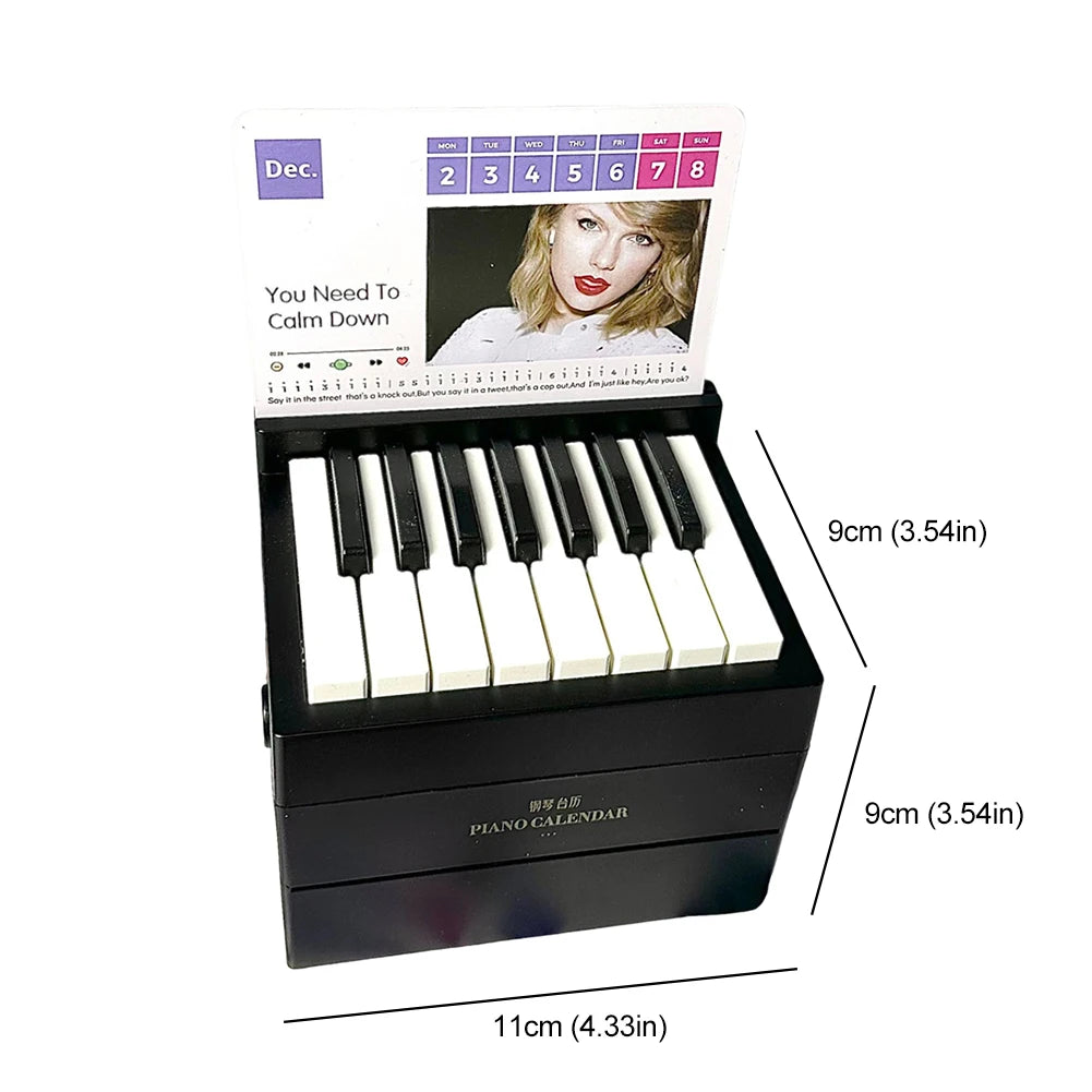 Taylor Swift Piano w. 2024 Calendar and (Playable) Aesthetic 15 Keys Piano