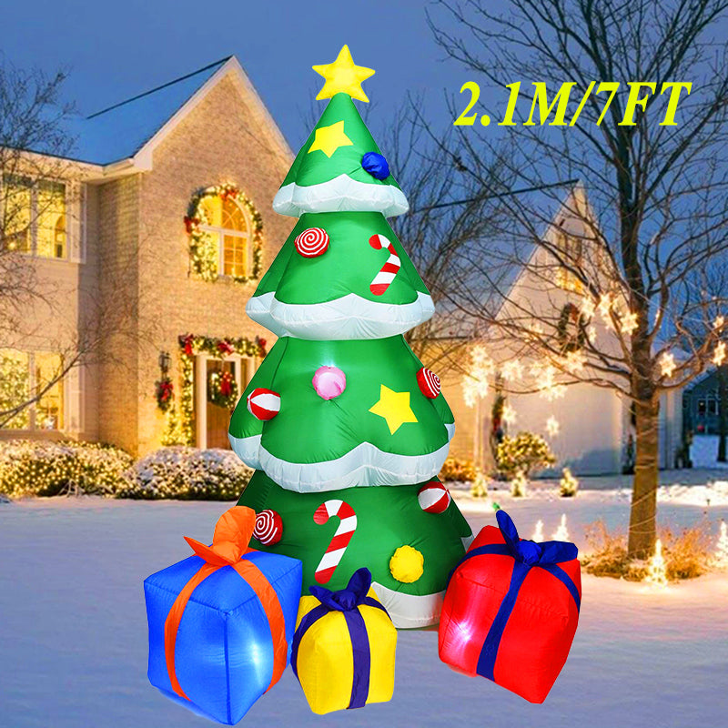 Outdoor Christmas Decoration Built-in LED Lights Inflatable Toys Xmas New Year Indoor Props Home Party Gift Yard Garden Decors