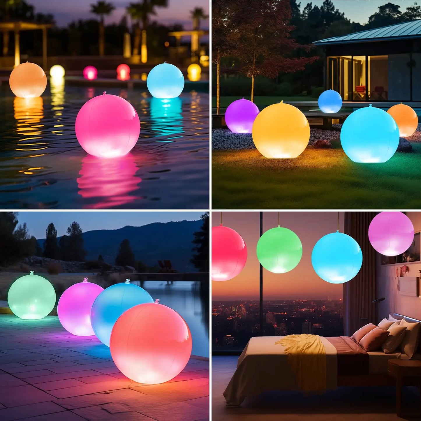 2PCS Floating Pool Lights,40"