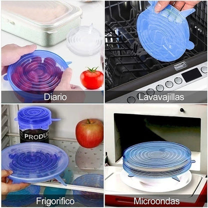 6/12/24 Reusable  Food Silicone Stretch Lids