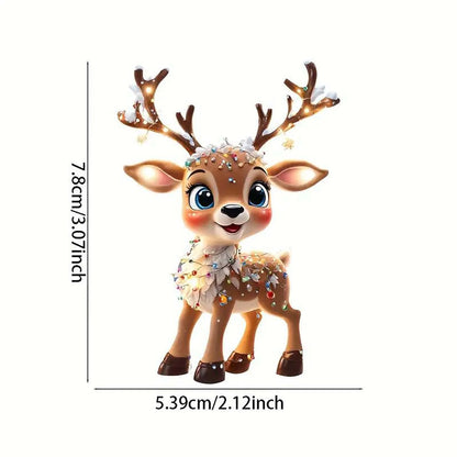 2D Flat Small Christmas Tree Decoration Border Acrylic Flat