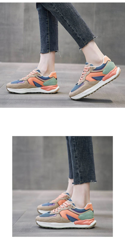 Sneakers Women Trendy 2023 Ladies Casual Sports Running Shoes Tennis Female Breathable Trainers