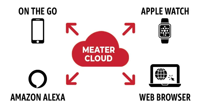 WiFi Smart Meat Thermometer for BBQ, Oven, Grill, Smoker, iOS & Android App