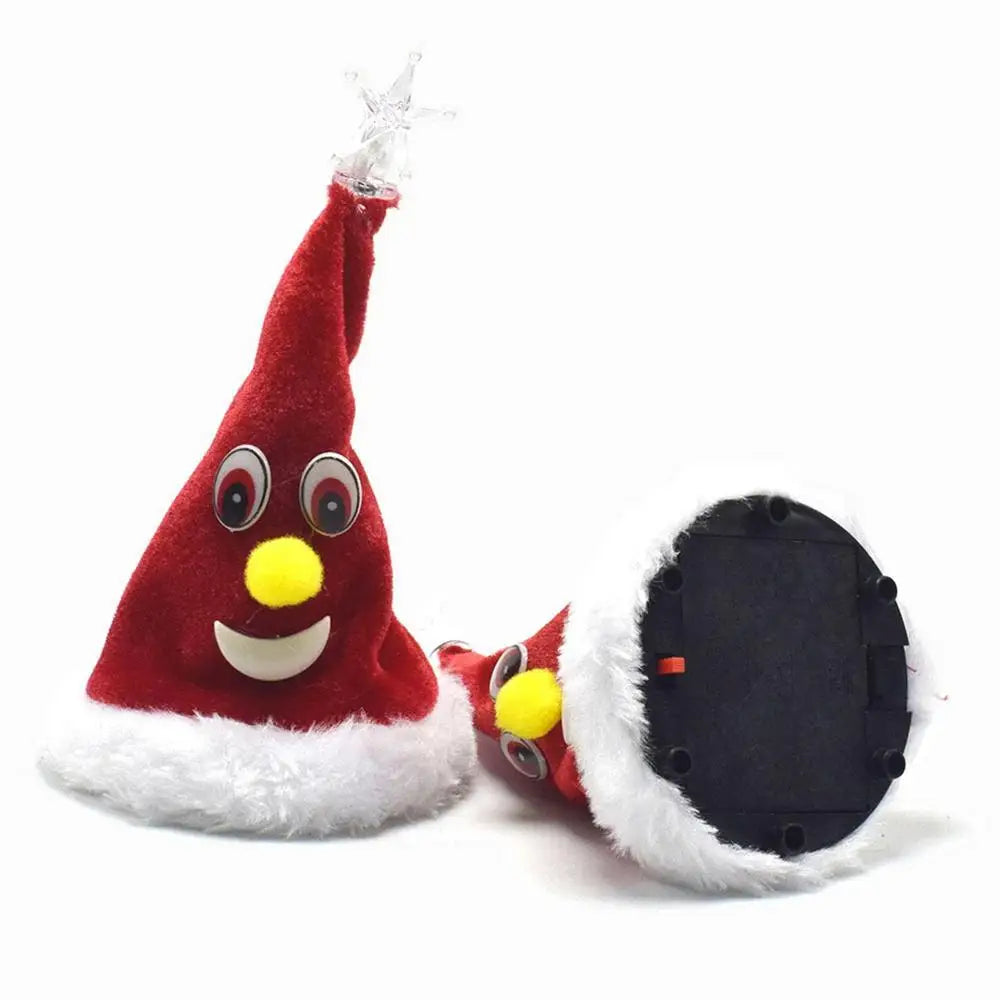 Singing Dancing Santa Hat Electric Animated Music Ornament