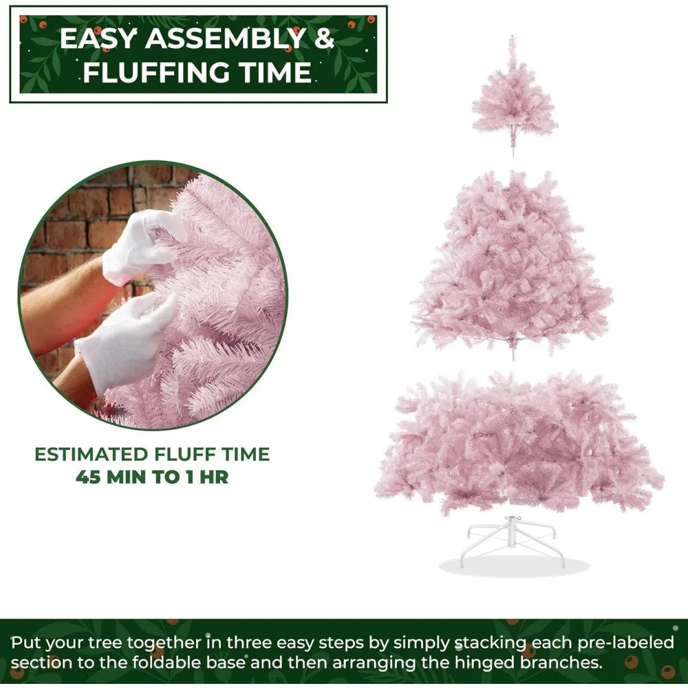 Pink Spruce Artificial Holiday Christmas Tree