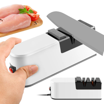 2Pc Electric Knife knife sharpener professional blade Eco-Friendly kitchen gadgets ceramic razor blade Electric Cutter Sharpener