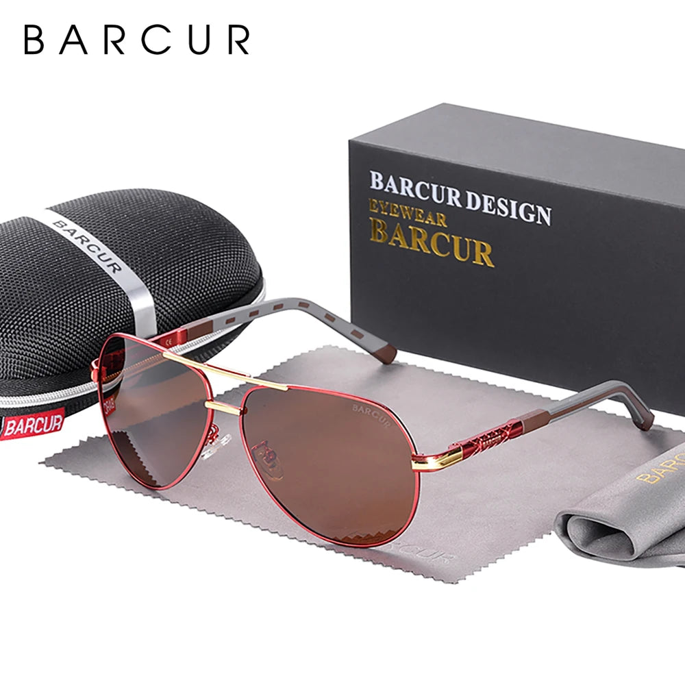 BARCUR Design Polarized Sunglasses for Men