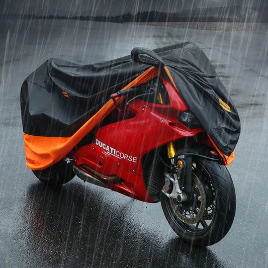 Thick 190T Motorcycle Waterproof Cover Universal Outdoor Uv Protective Cover