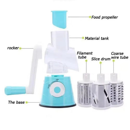 Manual Rotary Grater For Cheese And Vegetable Potato Slicer Mandoline Chopper Stainless Steel Cutter Kitchen Accessorie Tools