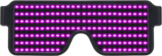 LED Glasses Light up Dynamic Party Favor Glasses Festival Christmas USB Rechargeable LED Rave Glowing Flashing Glasses